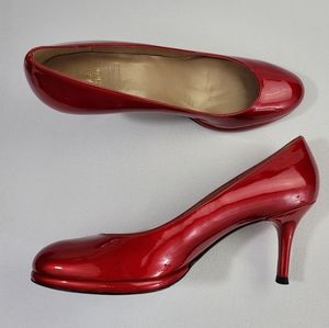 Stuart Weitzman Muse Red Quasar Heels Sz 7 N